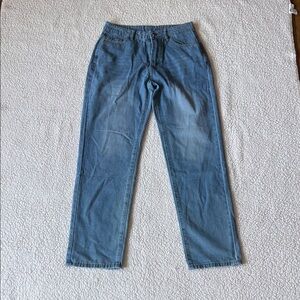 SHEIN Denim Blue Straight Leg Jeans